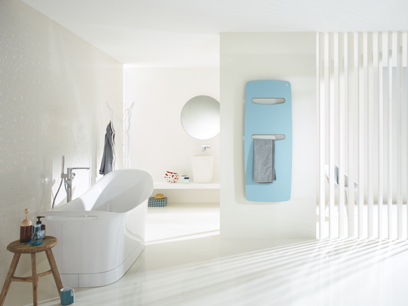 Rendering Zehnder Vitalo Spa Decorative radiator Front view