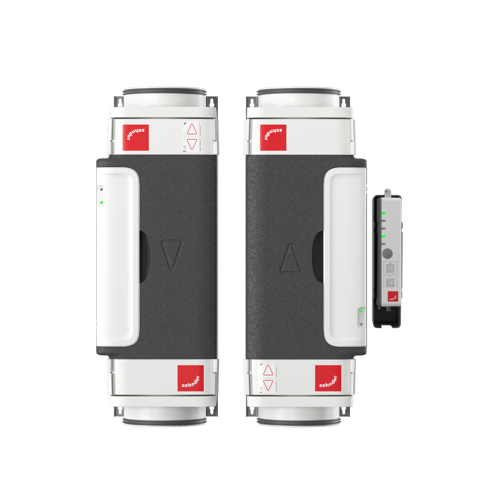 Cut-Out Zehnder ComfoVar Aero Comfortable indoor ventilation Front view