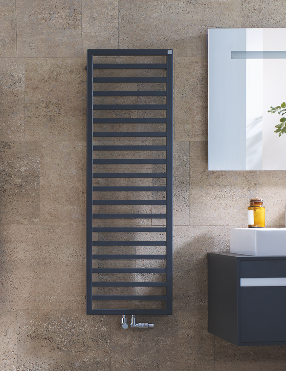 Rendering Zehnder Quaro Decorative radiator Front view
