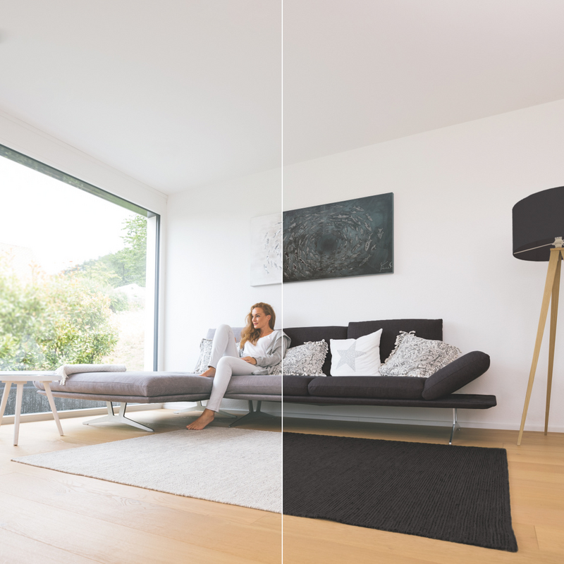 Rendering Zehnder ComfoValve Luna E125 Comfortable indoor ventilation Angled view