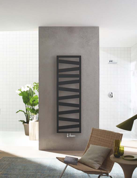 Rendering Zehnder Ribbon Decorative radiator Front view