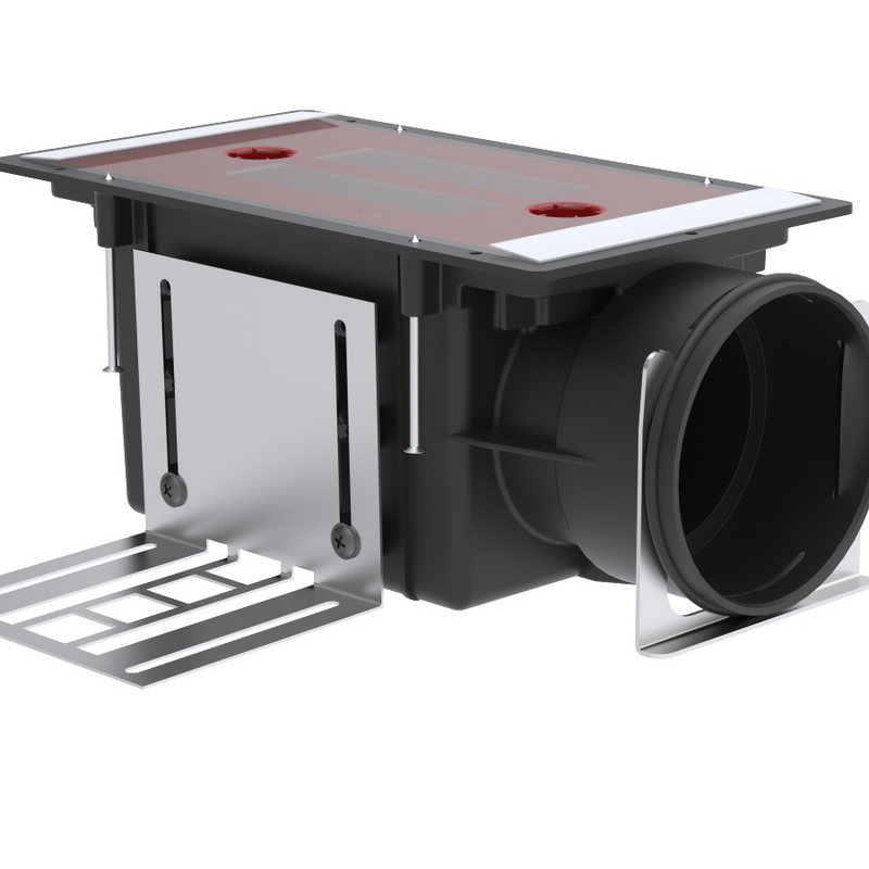 Rendering Zehnder ComfoCase CLD-P Comfortable indoor ventilation Angled view