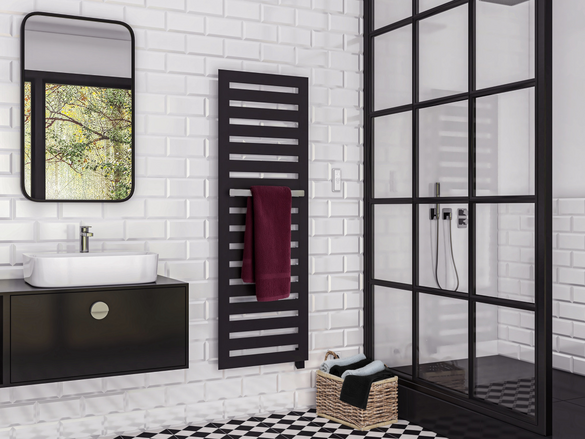 Rendering Zehnder Metropolitan Bar Decorative radiator 