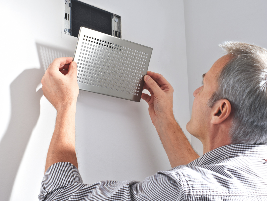 Photograph Zehnder ComfoGrid CLD Comfortable indoor ventilation Front view