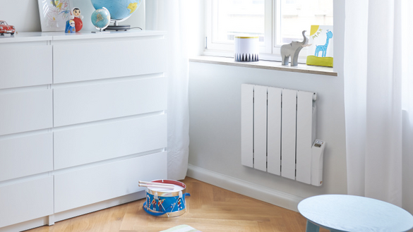 Rendering Zehnder Alura Decorative radiator Side view