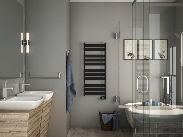 Rendering Zehnder Zeta Decorative radiator Front view