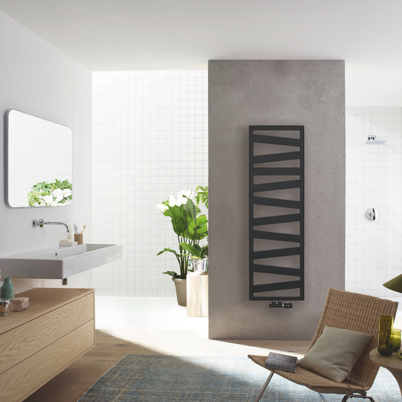Rendering Zehnder Ribbon Decorative radiator Front view