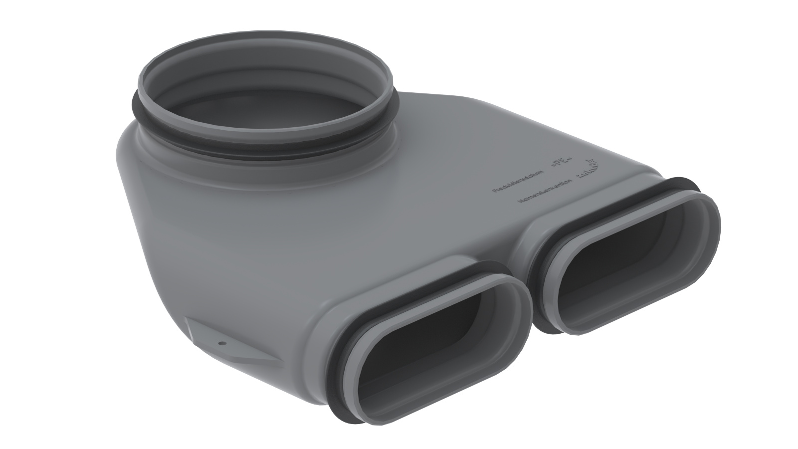 Rendering Zehnder ComfoFit convertor CK Comfortable indoor ventilation Angled view