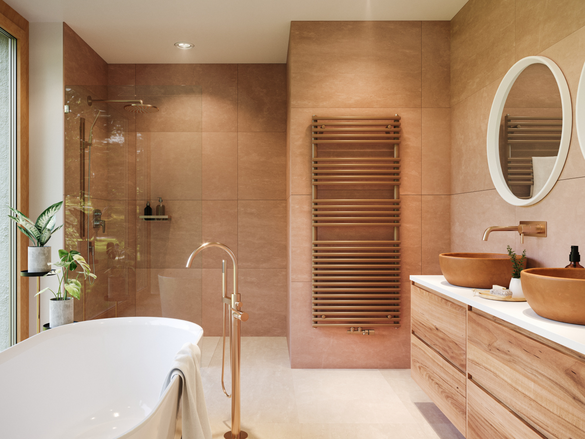 Rendering Zehnder Forma Spa Decorative radiator Front view