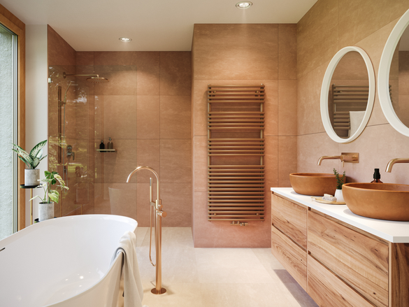 Rendering Zehnder Forma Spa Decorative radiator Front view