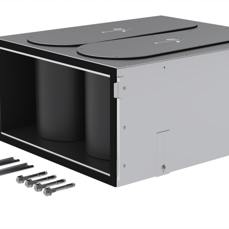 Rendering Zehnder ComfoWell Comfortable indoor ventilation Angled view