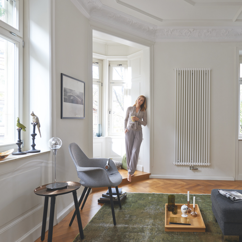 Rendering Zehnder Charleston Decorative radiator Front view