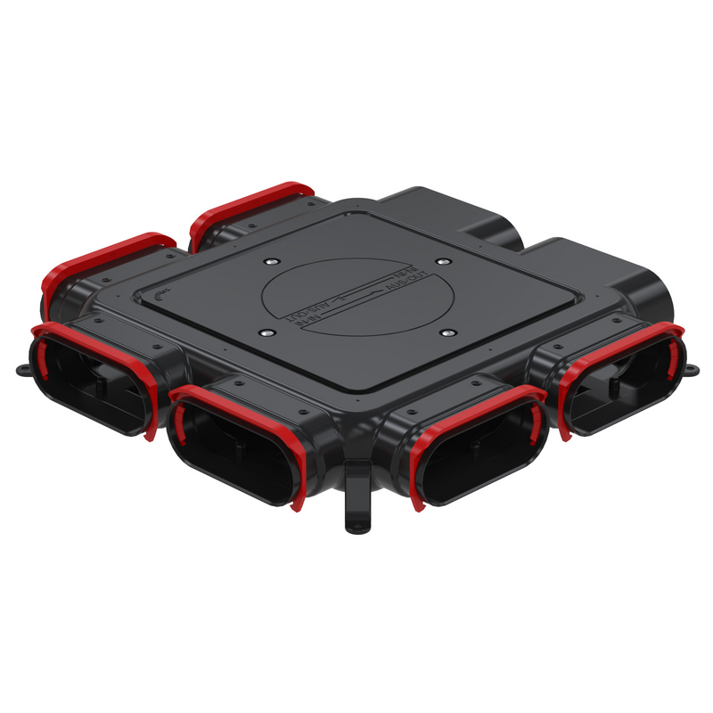 Rendering Zehnder ComfoCube flat 51 Comfortable indoor ventilation Angled view