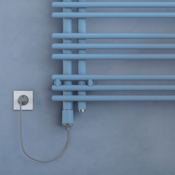 Rendering Zehnder Yucca Asym Decorative radiator Front view