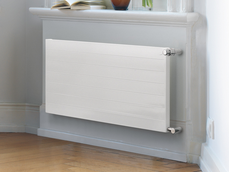 Zehnder_RAD_Radiapanel-HY_white_mounting Rendering Zehnder Radiapanel Decorative radiator Front view