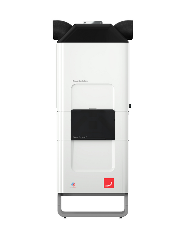 Cut-Out Zehnder ComfoClime Q Comfortable indoor ventilation Front view