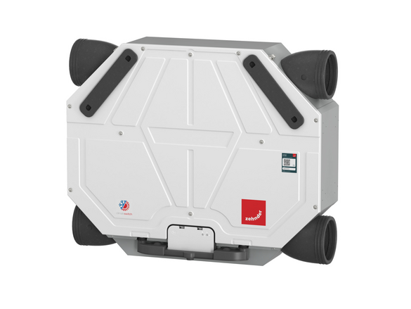 Cut-Out Zehnder ComfoAir Flex 250 Comfortable indoor ventilation Angled view