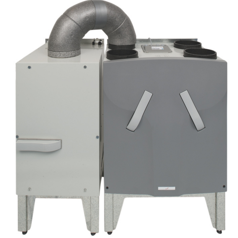 Cut-Out ComfoFond L-350 Comfortable indoor ventilation Side view