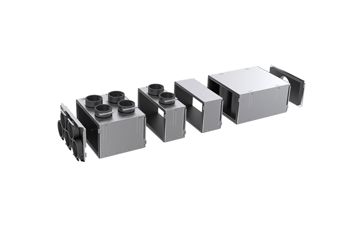 [Translate to Nederlands:] Onderdeel van ThermalShield met geisoleerde luchtkanalen